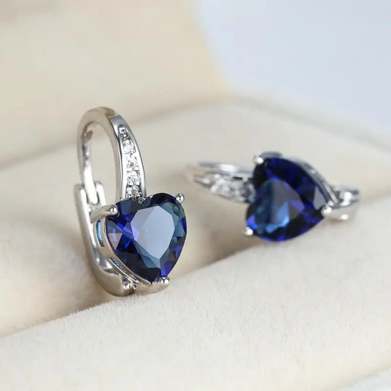 Pendientes Luna Celeste | Oro blanco
