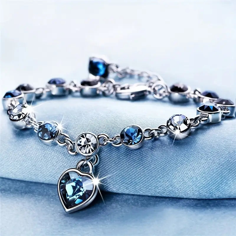 Pulsera Corazón del Océano | Oro blanco