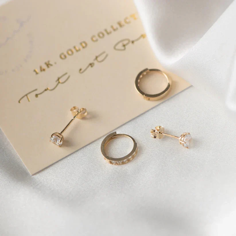 Set de pendientes Dara | Oro