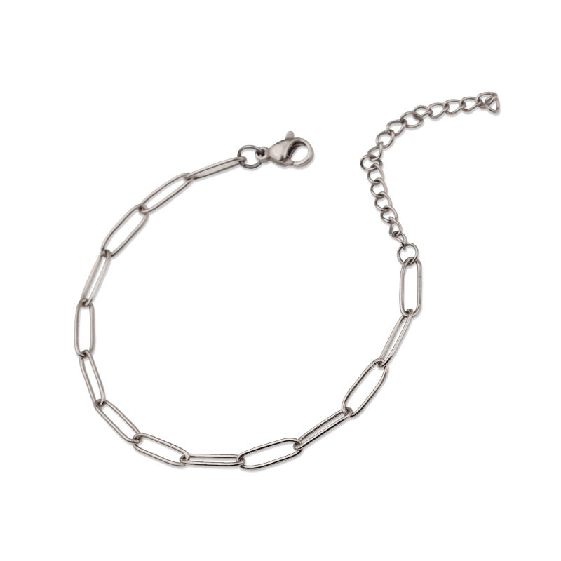 Pulsera eslabones Venecia | Oro blanco