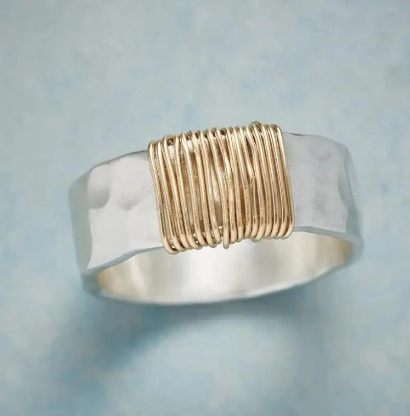 Anillo antiguo fino bañado | Oro