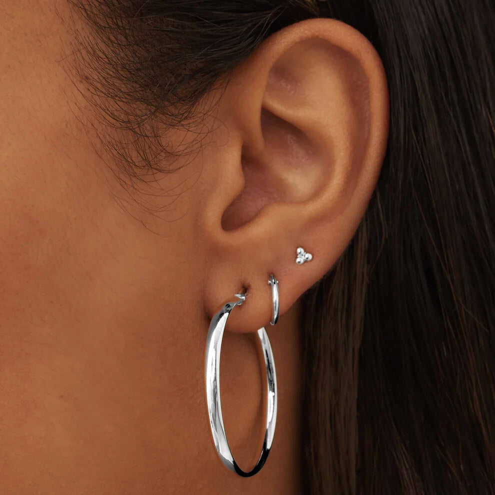 Pendientes Noa | Oro blanco