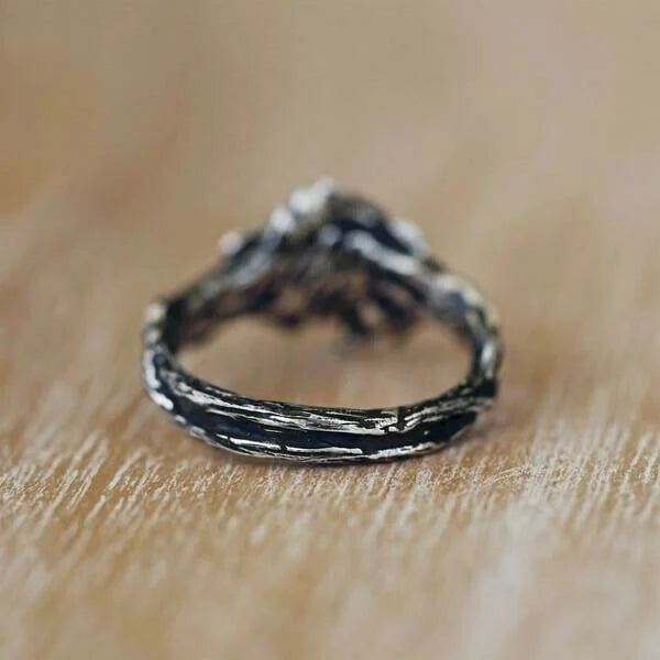 Anillo Celestial con piedra luna