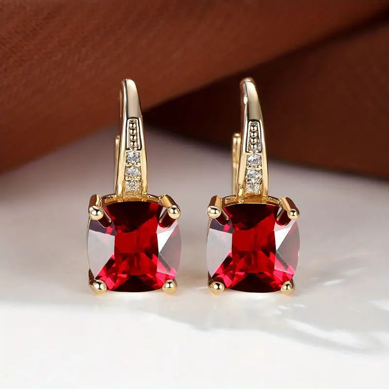 Pendientes de aro Piedra Mística | Oro