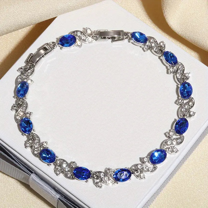 Pulsera Gema Serafina | Oro blanco