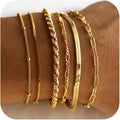 Set de pulseras Isabela | Oro