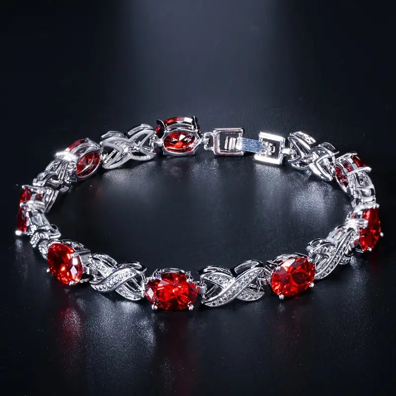 Pulsera Alejandra Llama | Oro blanco