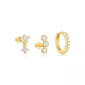 Set de 3 pendientes sueltos Mila | Oro