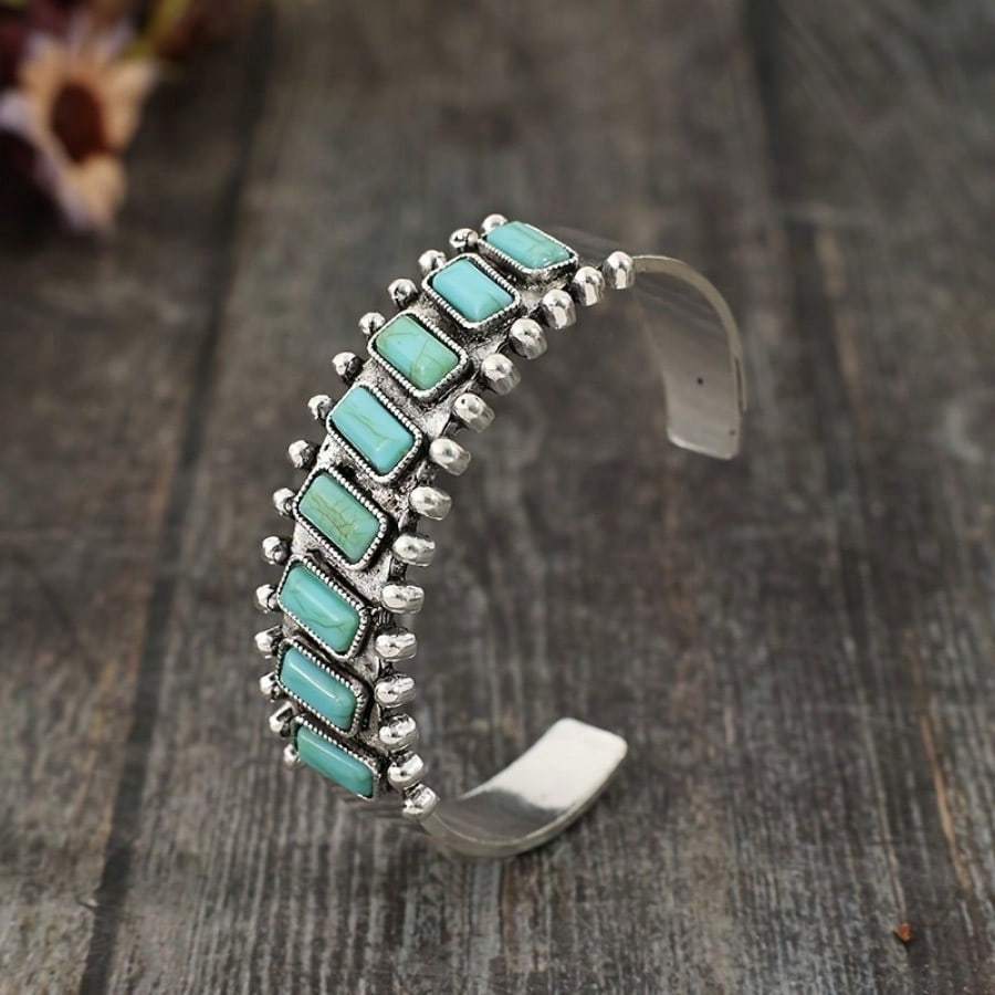 Brazalete turquesa Quimera | Oro blanco