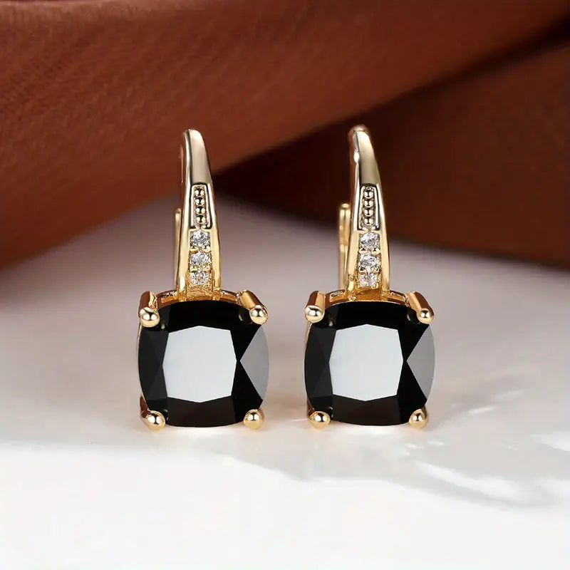 Pendientes de aro Piedra Mística | Oro