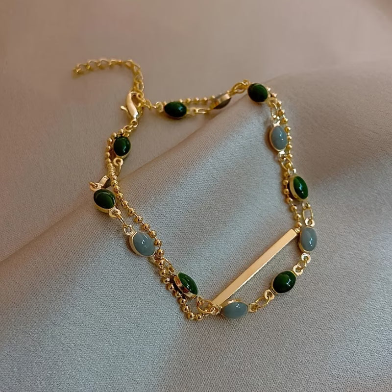 Pulsera doble Olivia | Oro