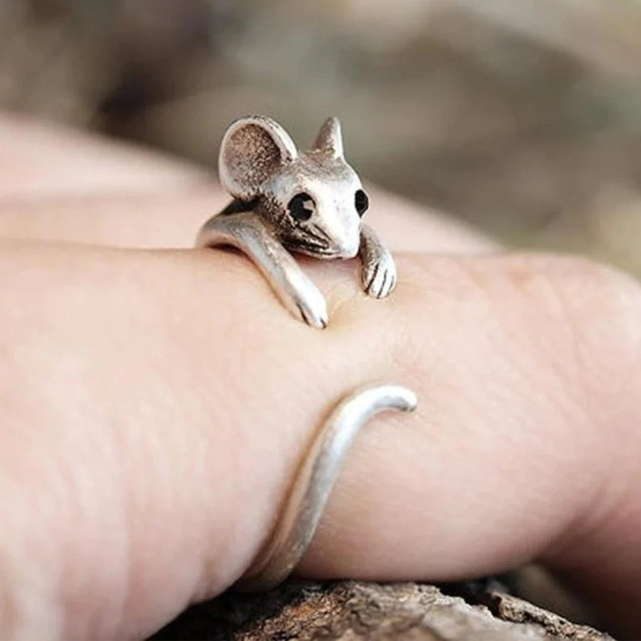 Anillo Ratoncito antiguo | Plata