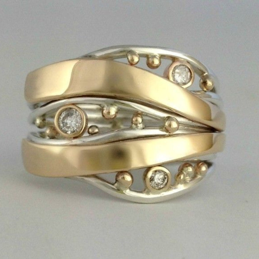 Anillo antiguo ancho | Oro