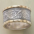 Anillo antiguo bicolor | Oro y plata