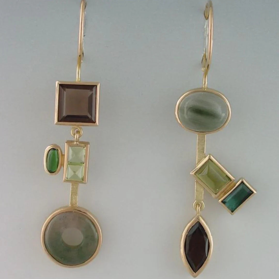 Pendientes vintage Bosque de Cristal | Oro