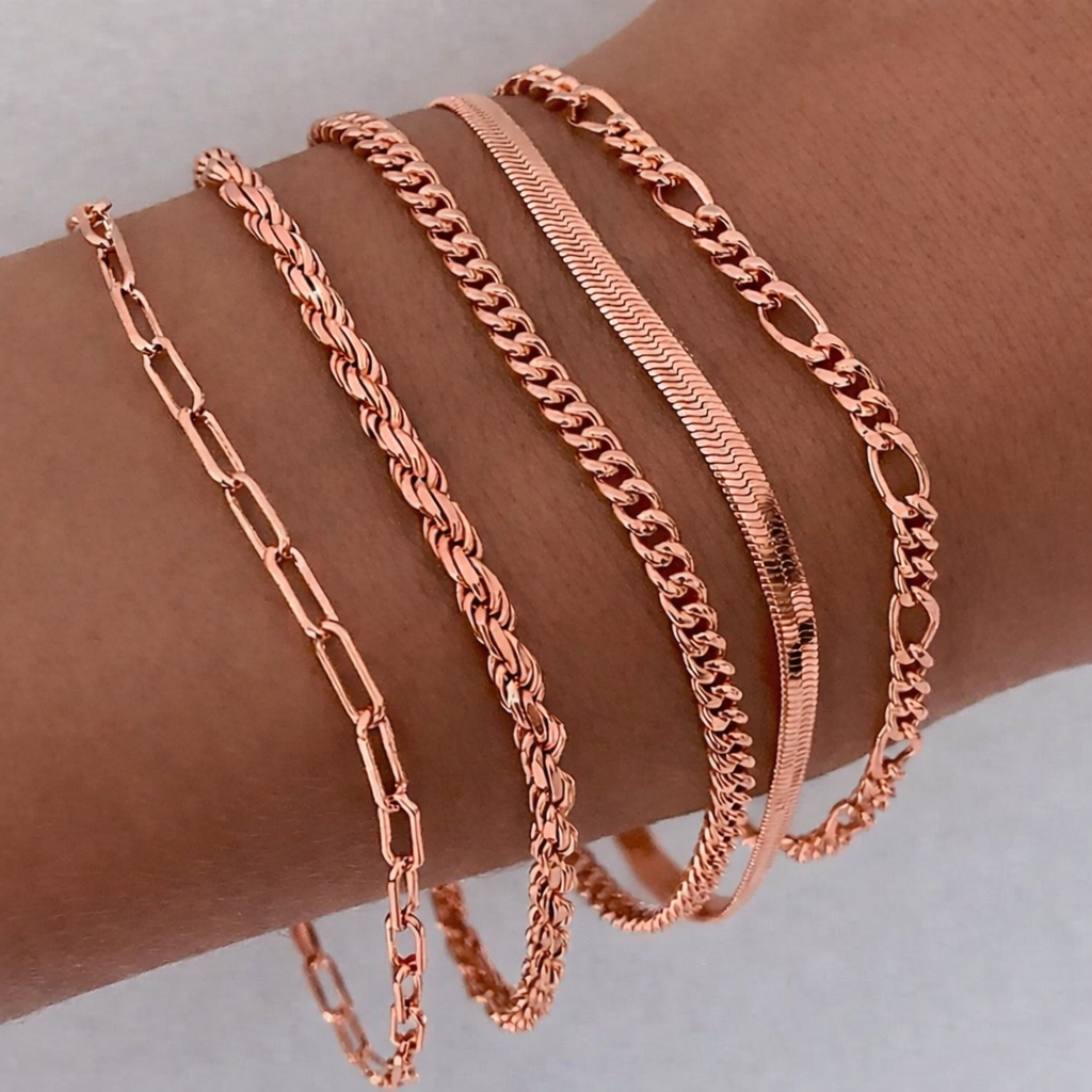 Set de pulseras Elena | Oro