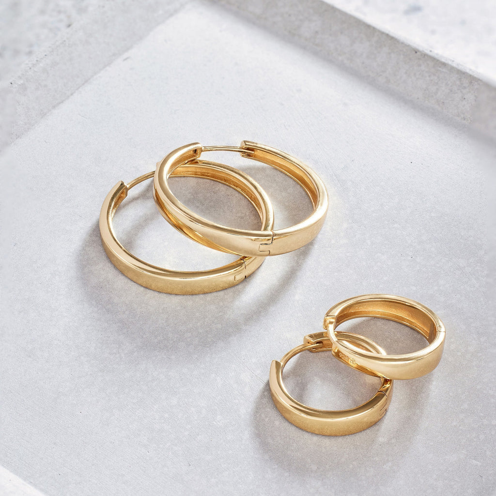 Pendientes de aro statement Gia | Oro