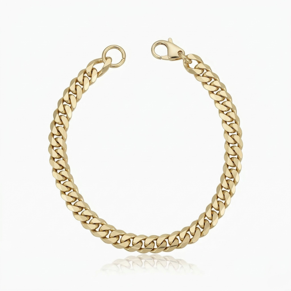 Pulsera cubana Herencia | Oro