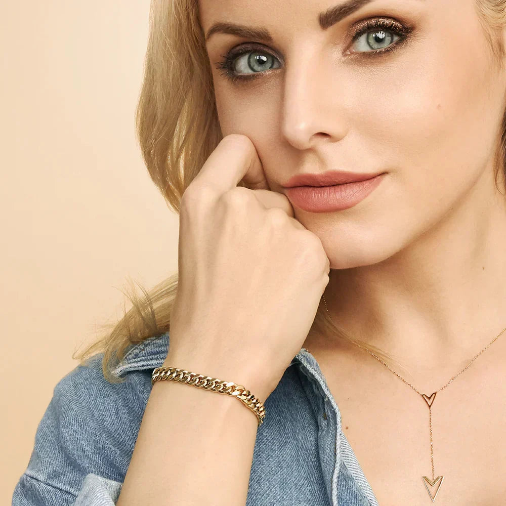 Pulsera cubana Herencia | Oro