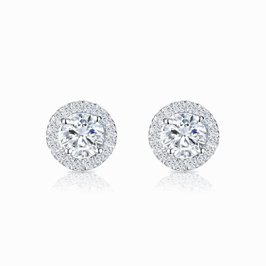 Pendientes Bella Dama | Oro blanco