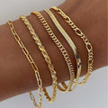 Set de pulseras Elena | Oro