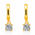 Pendientes colgantes cuadrados Aurora | Oro
