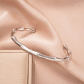 Brazalete Bambú | Oro blanco