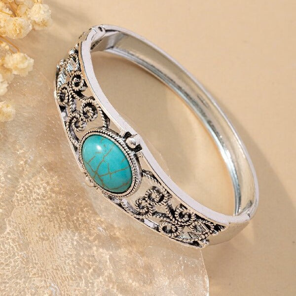 Pulsera vintage Blasón | Oro blanco