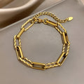 Pulsera de eslabones gruesos Lorena | Oro