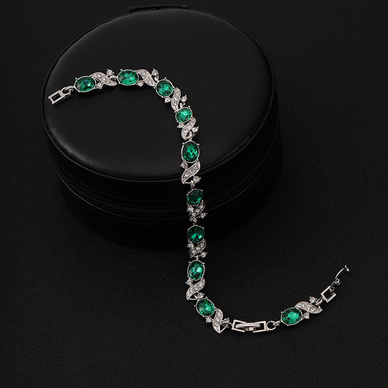 Pulsera Gema Bella | Oro blanco