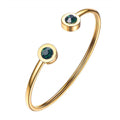 Brazalete Verde | Oro