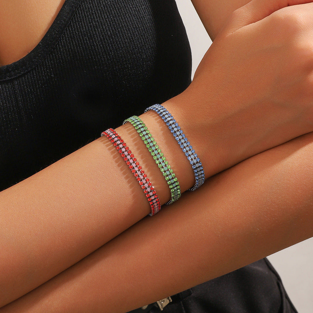 Pulsera Brillo Esencial | Oro blanco