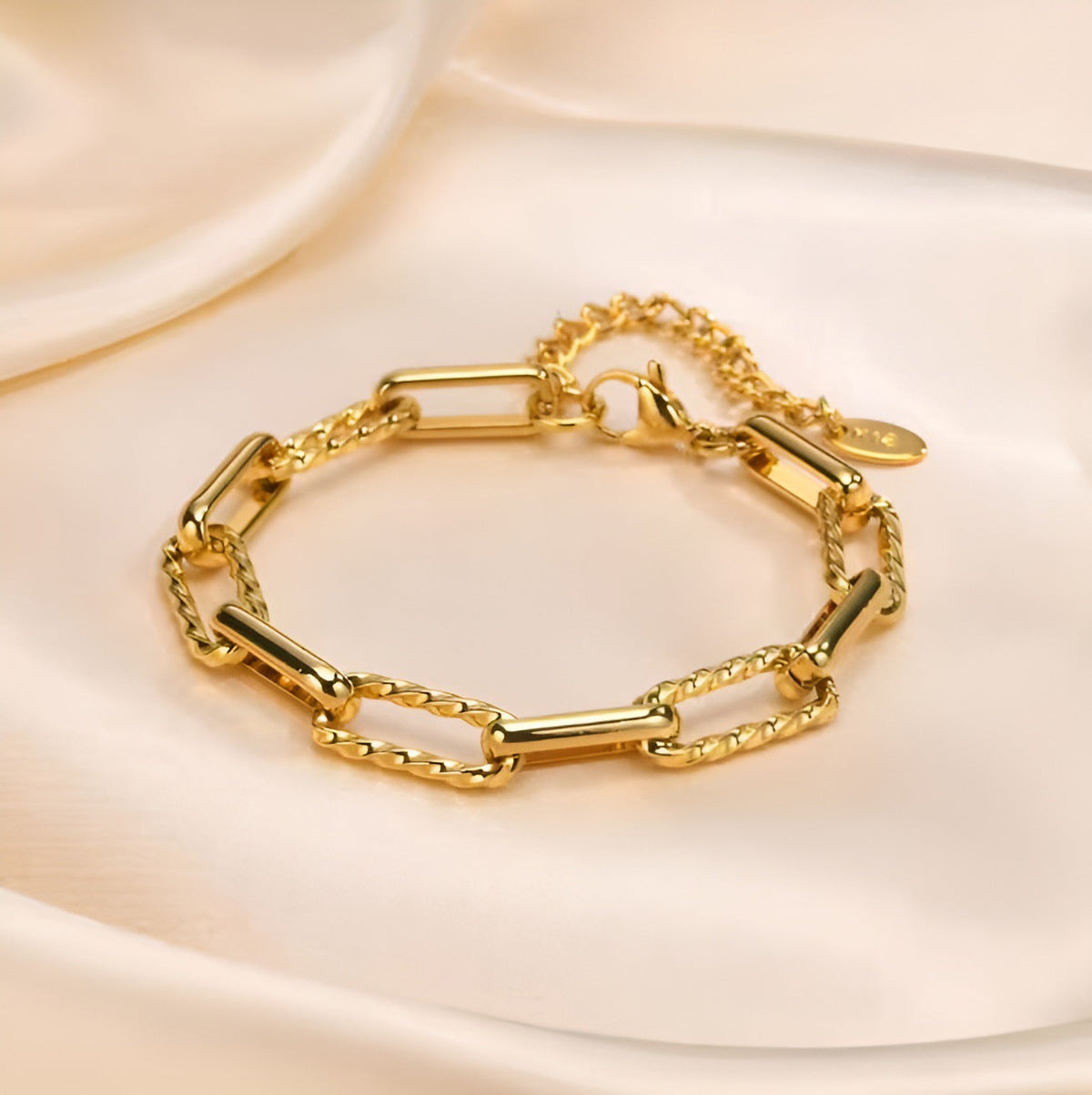 Pulsera de eslabones gruesos Lorena | Oro