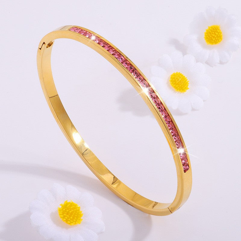 Pulsera Buenas Noches verde | Oro
