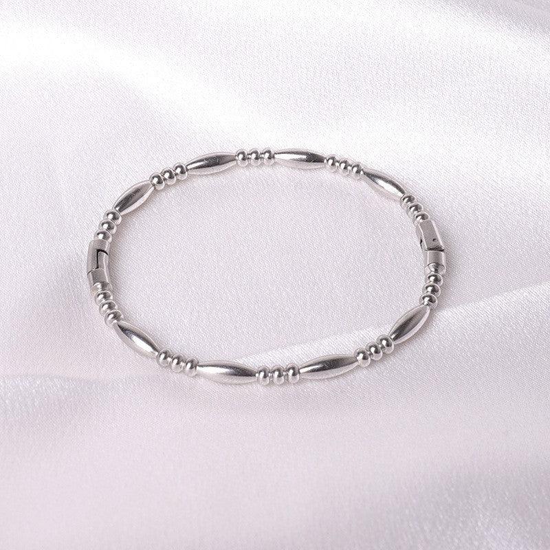 Pulsera Lorena | Oro blanco