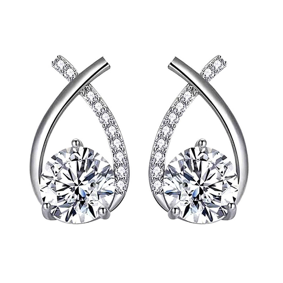 Pendientes Ariadna | Oro blanco