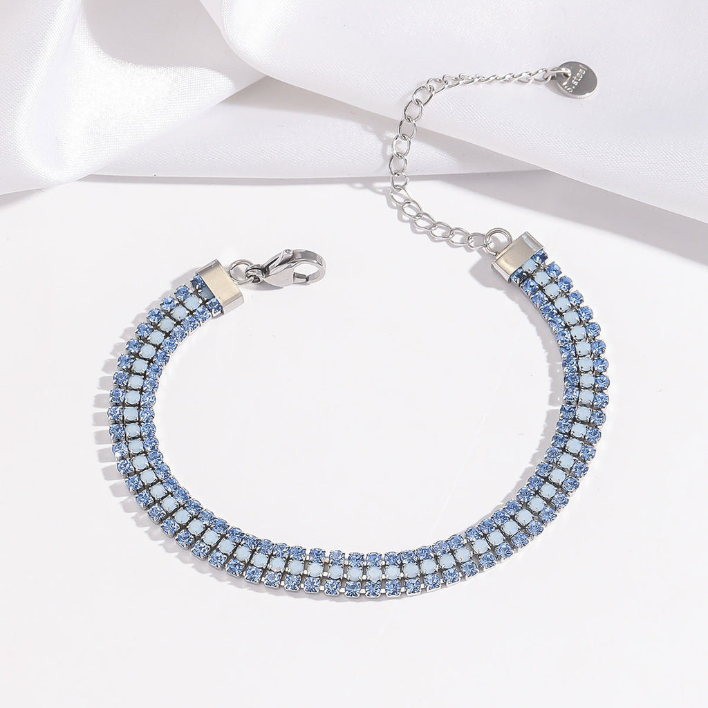 Pulsera Brillo Esencial | Oro blanco