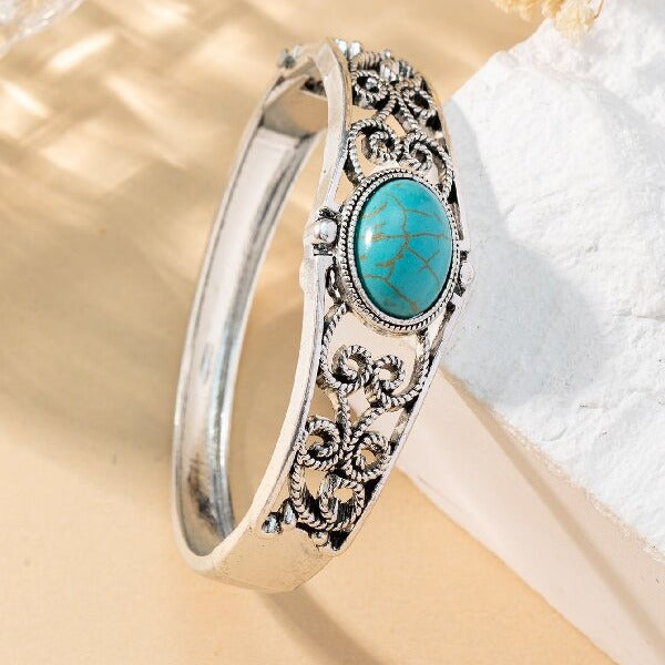 Pulsera vintage Blasón | Oro blanco
