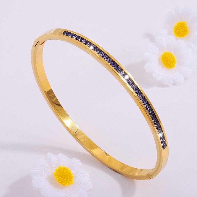Pulsera Buenas Noches verde | Oro
