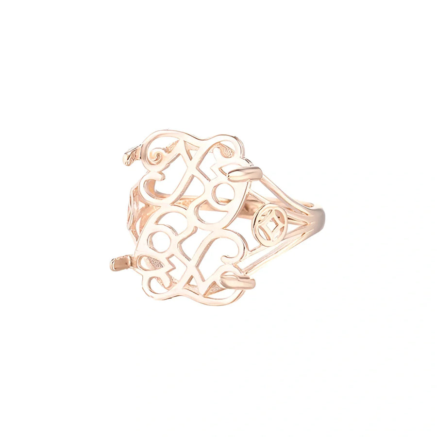 Anillo calado de estilo antiguo | Oro