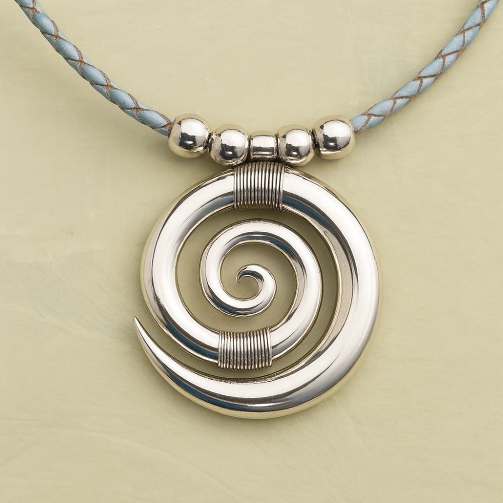 Collar Espiral antiguo | Plata