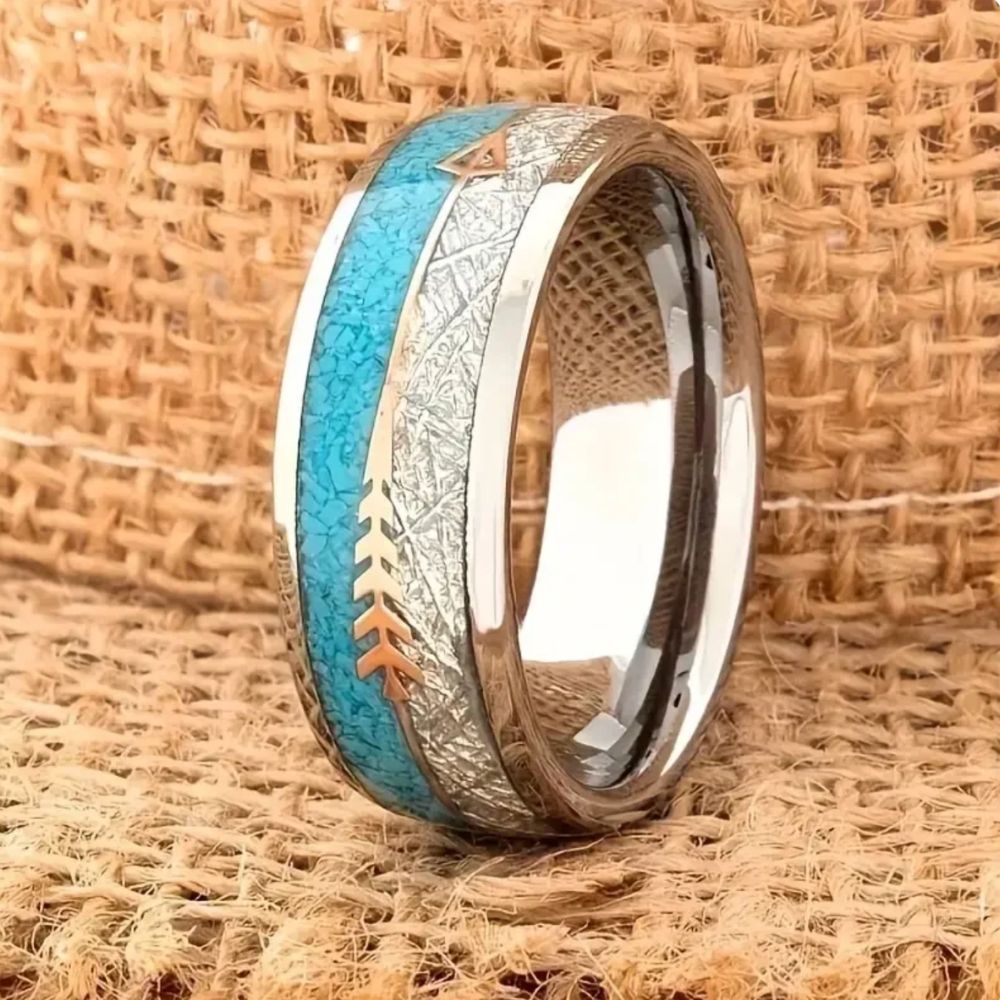 Anillo antiguo esmaltado | Plata