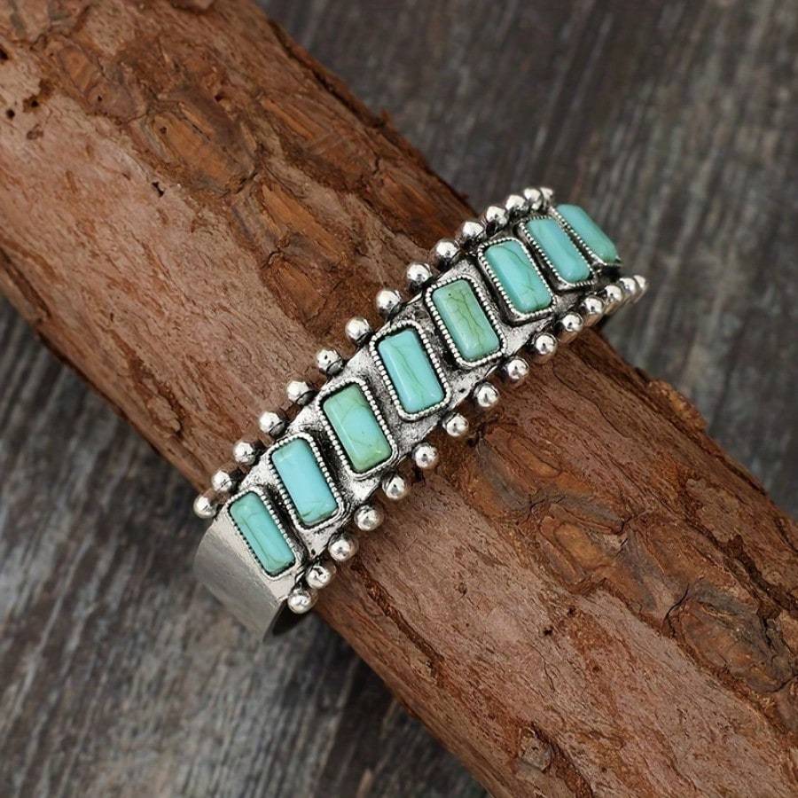 Brazalete turquesa Quimera | Oro blanco