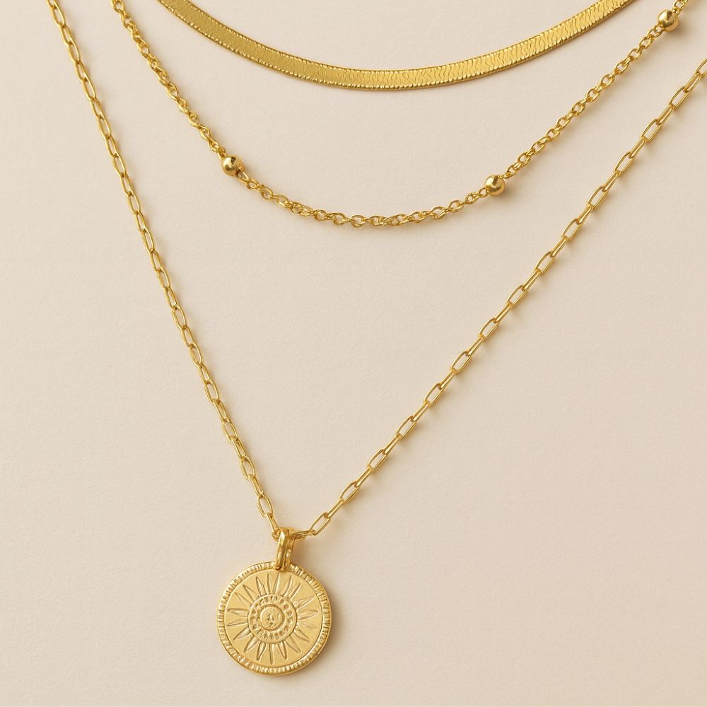 Collar antiguo bañado | Oro