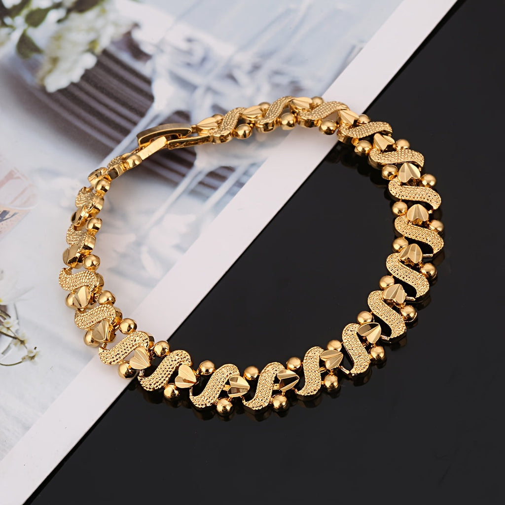 Pulsera Lirio Ondulada | Oro