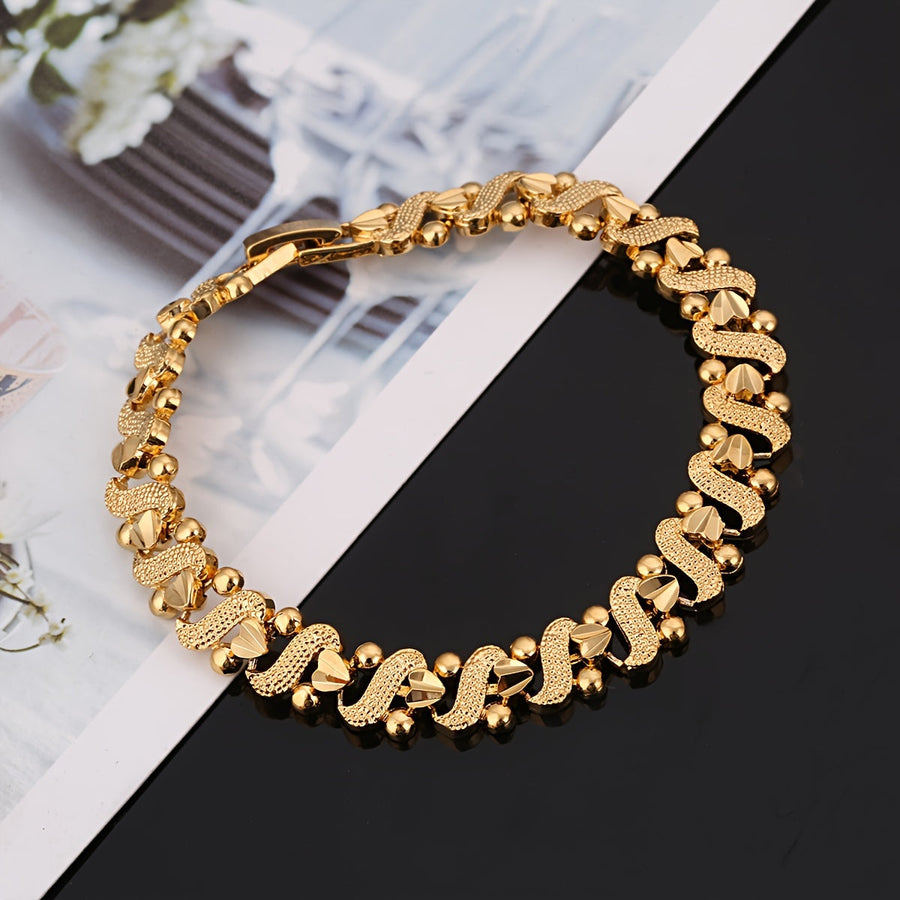 Pulsera Lirio Ondulada | Oro