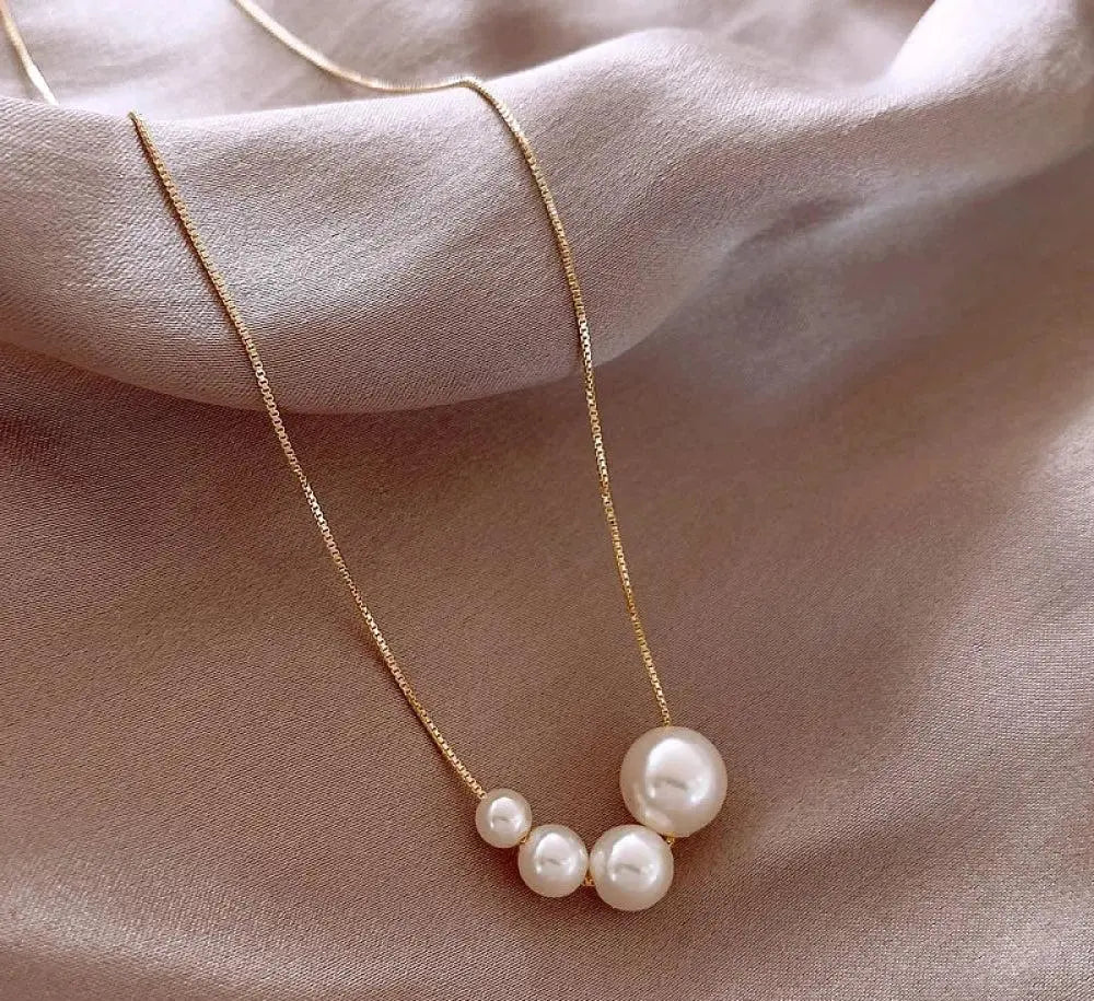 Collar de perlas de agua dulce | Oro