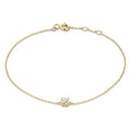 Pulsera Clara con moissanita | Oro