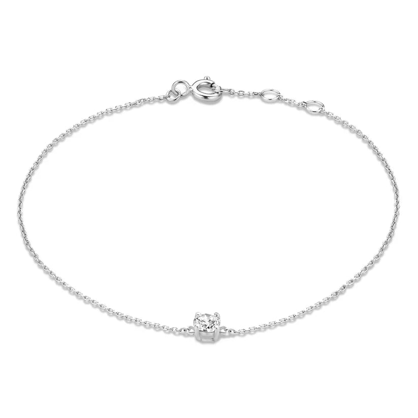 Pulsera Clara con moissanita | Oro
