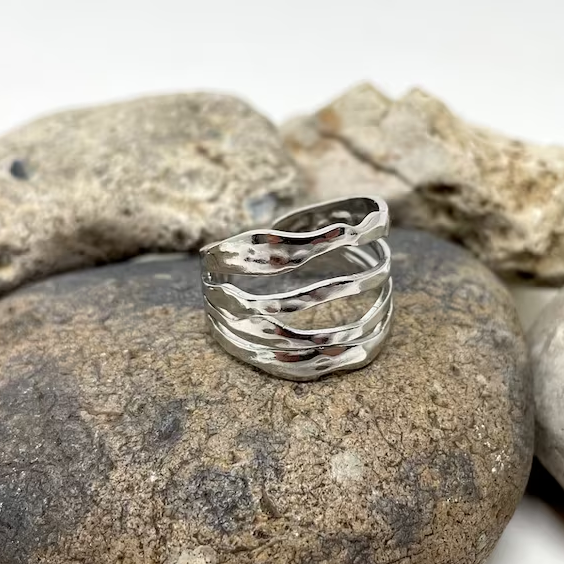 Anillo ajustable antiguo | Plata